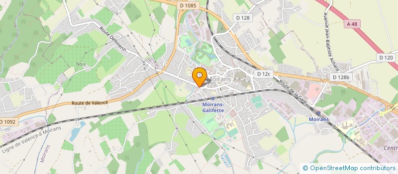 localisation de l'entreprise GARAGE GANDIT à MOIRANS