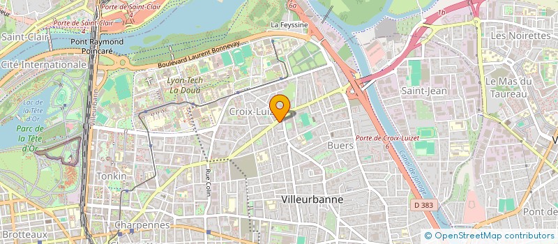 localisation de l'entreprise GARAGE GARIGLIO à VILLEURBANNE
