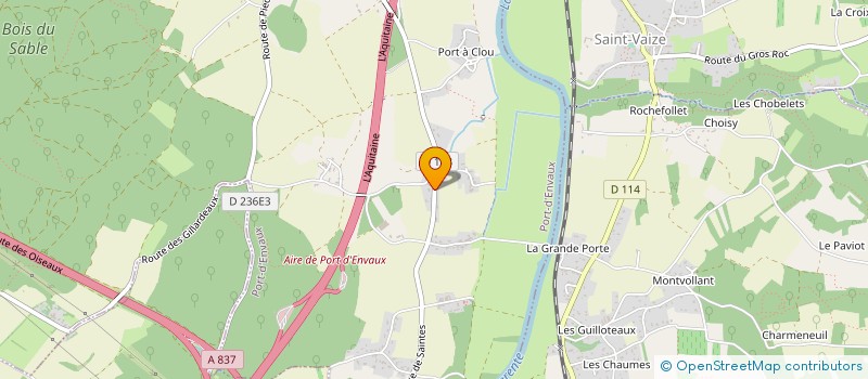 localisation de l'entreprise GARAGE GARNIER  SAINT-SAVINIEN