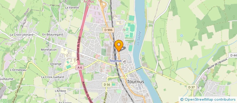 localisation de l'entreprise GARAGE GARNY à TOURNUS