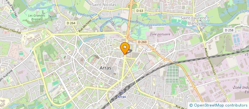 localisation de l'entreprise GARAGE GASTON à ARRAS