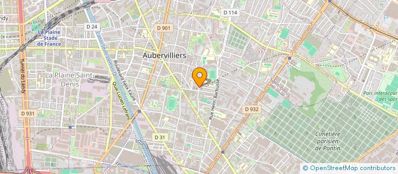 localisation de l'entreprise GARAGE GASTON CARRE à AUBERVILLIERS
