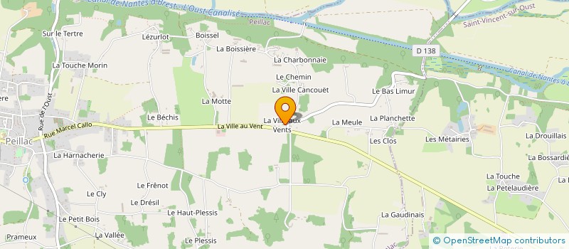 localisation de l'entreprise GARAGE GAUMONT  PEILLAC