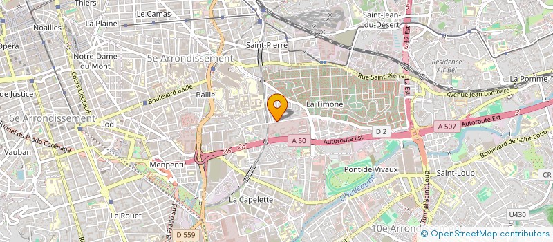 localisation de l'entreprise GARAGE GAUTIER ET CIE à MARSEILLE