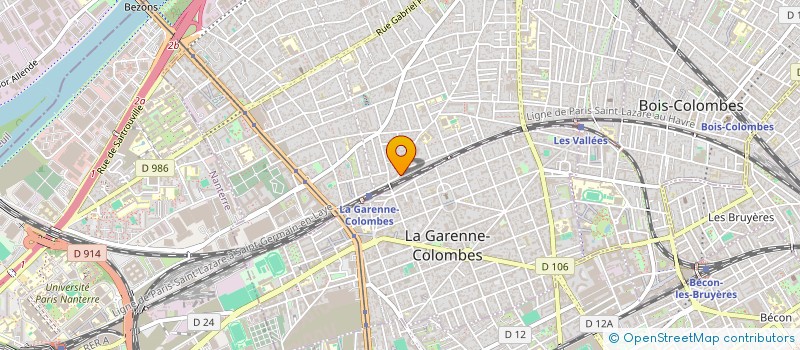 localisation de l'entreprise GARAGE GDC à COLOMBES