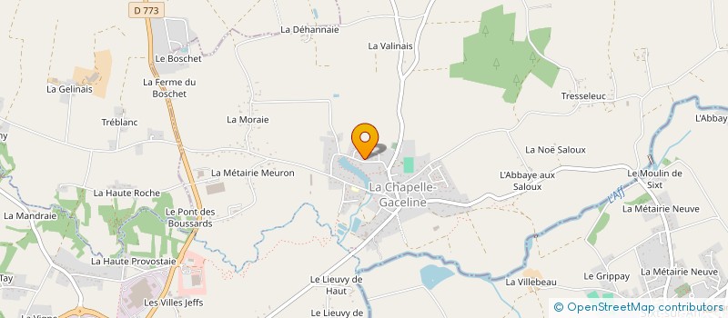 localisation de l'entreprise GARAGE GEFFROY LA GACILLY à LA GACILLY