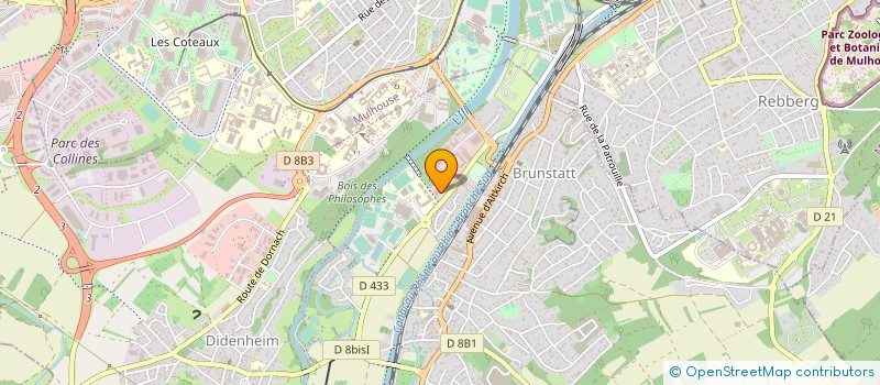 localisation de l'entreprise GARAGE GEITNER  BRUNSTATT-DIDENHEIM