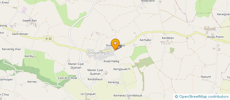 localisation de l'entreprise GARAGE GENTIL à PLOUGUERNEAU