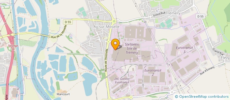 localisation de l'entreprise GARAGE GENTILE ET FILS SARL  HAGONDANGE