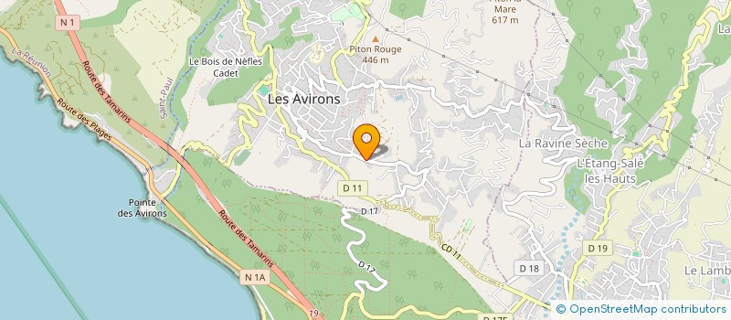 localisation de l'entreprise GARAGE GF à LES AVIRONS