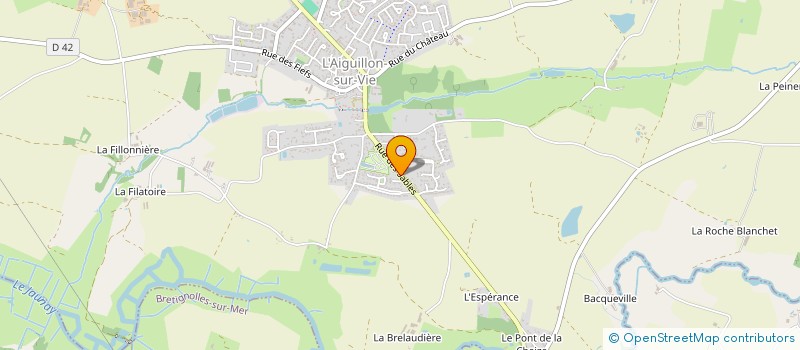 localisation de l'entreprise GARAGE GILBERT à LANDEVIEILLE