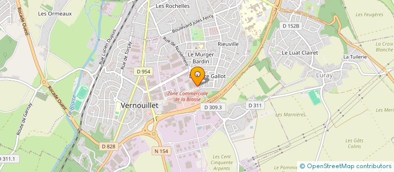 localisation de l'entreprise GARAGE GIRODO - M. LE CLEZIO à VERNOUILLET
