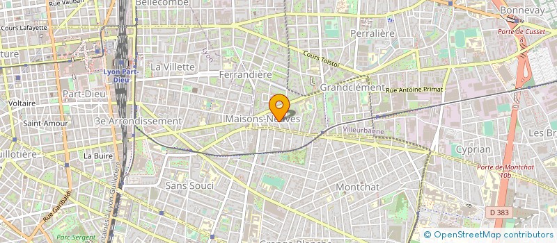 localisation de l'entreprise GARAGE GIROUD à VILLEURBANNE