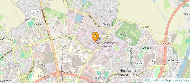 localisation de l'entreprise GARAGE GOUESLARD à HEROUVILLE-SAINT-CLAIR