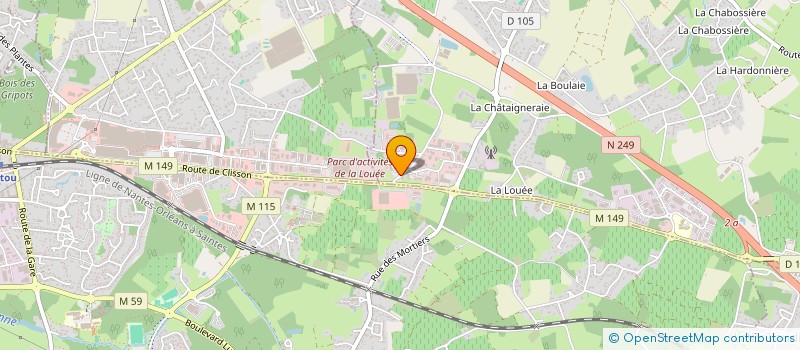 localisation de l'entreprise GARAGE GOUILLANDEAU  HAUTE-GOULAINE