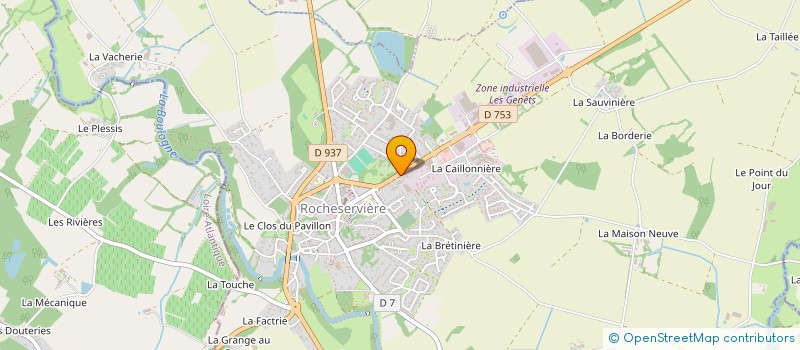 localisation de l'entreprise GARAGE GRAVOUIL à ROCHESERVIERE