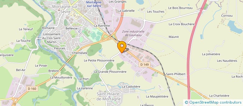 localisation de l'entreprise GARAGE GROISARD  MORTAGNE-SUR-SEVRE