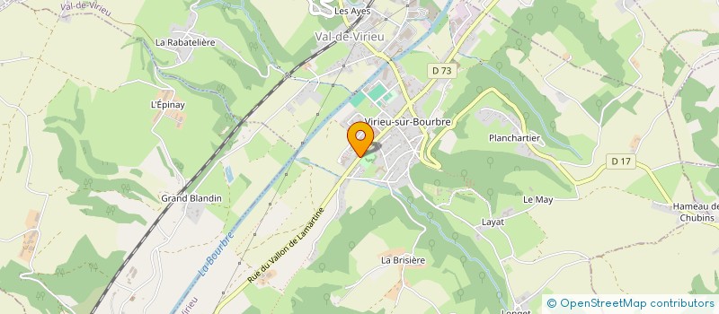 localisation de l'entreprise GARAGE GROS  VAL-DE-VIRIEU