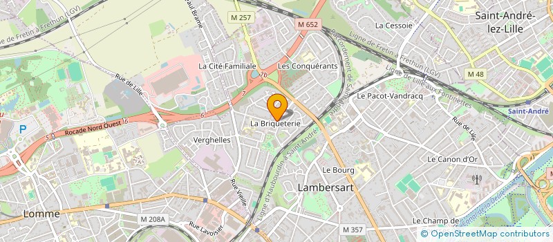 localisation de l'entreprise GARAGE GRUSON à LAMBERSART