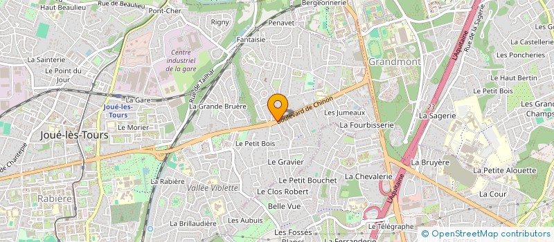 localisation de l'entreprise GARAGE GSC à JOUE-LES-TOURS