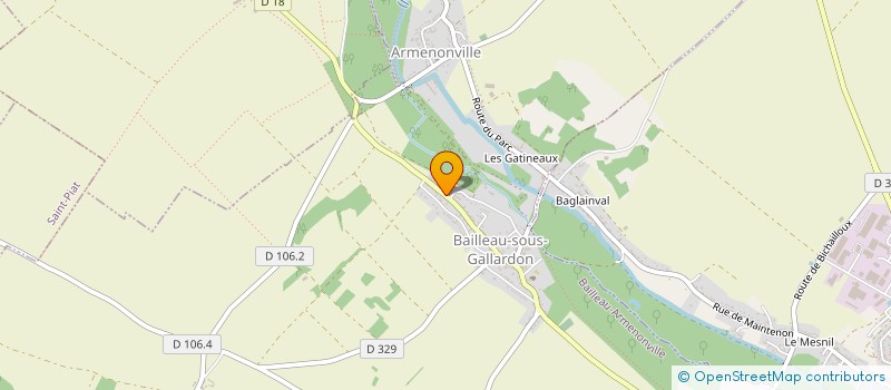 localisation de l'entreprise GARAGE GUILLERMO à BAILLEAU-ARMENONVILLE