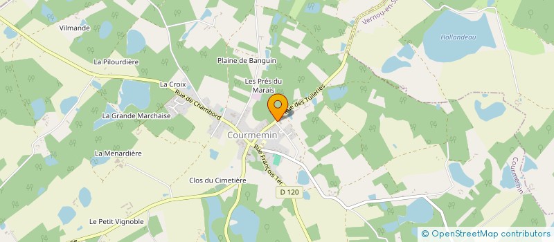 localisation de l'entreprise GARAGE GUILLET  COURMEMIN