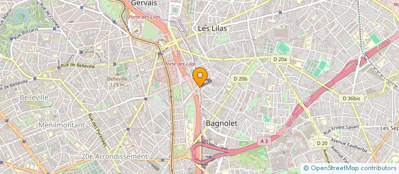 localisation de l'entreprise GARAGE GUNES à BAGNOLET