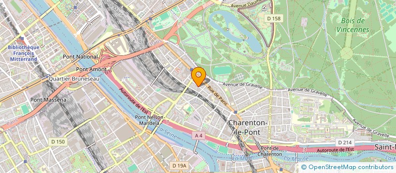 localisation de l'entreprise GARAGE GUTENBERG à CHARENTON-LE-PONT
