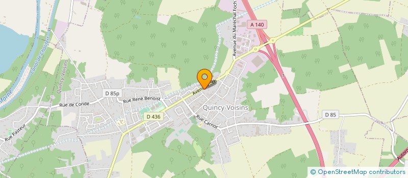 localisation de l'entreprise GARAGE GUY CHEVALLIER  QUINCY-VOISINS