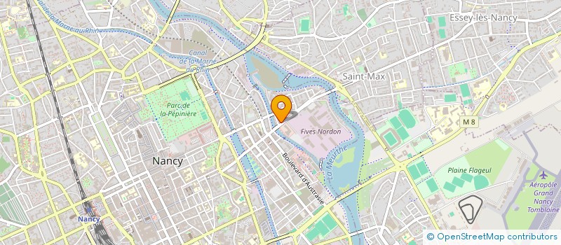 localisation de l'entreprise GARAGE HADET à NANCY