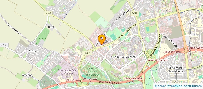 localisation de l'entreprise GARAGE HASTINGS à CAEN
