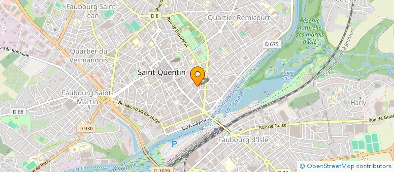 localisation de l'entreprise GARAGE HAUET  SAINT-QUENTIN