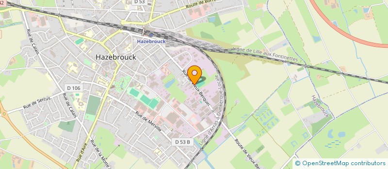 localisation de l'entreprise GARAGE HAZEBROUCKOIS à HAZEBROUCK