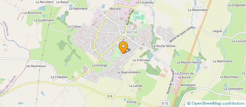localisation de l'entreprise GARAGE HECKA à LA GAUBRETIERE