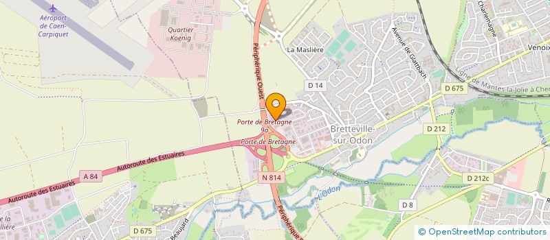 localisation de l'entreprise GARAGE HELAINE  BRETTEVILLE-SUR-ODON