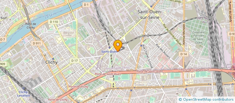localisation de l'entreprise GARAGE HENRI à SAINT-OUEN-SUR-SEINE