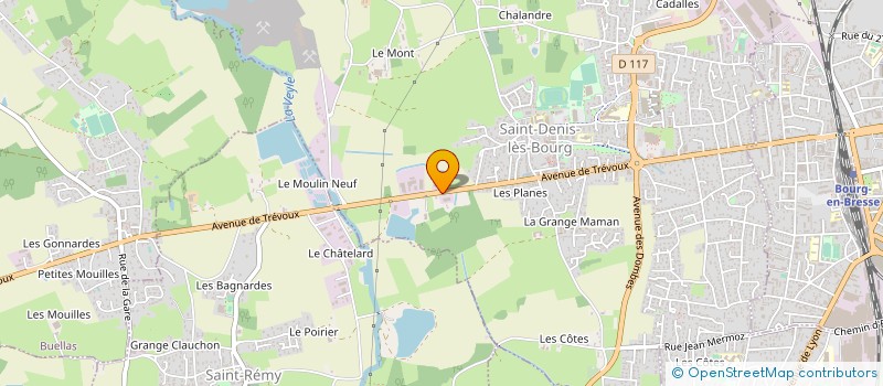 localisation de l'entreprise GARAGE HENRY à SAINT-DENIS-LES-BOURG