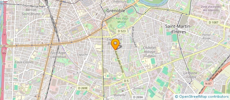 localisation de l'entreprise GARAGE HERITIER  GRENOBLE