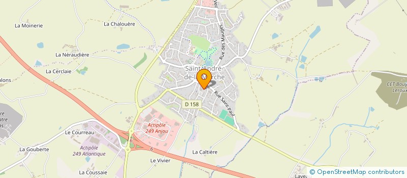 localisation de l'entreprise GARAGE HERVE à SEVREMOINE