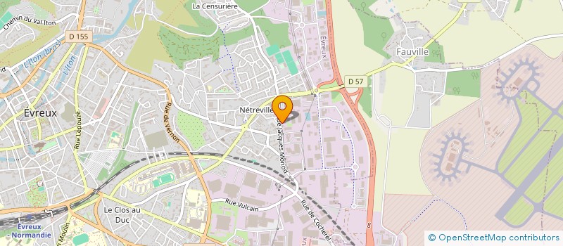 localisation de l'entreprise GARAGE HERVE  EVREUX