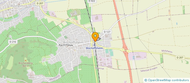 localisation de l'entreprise GARAGE HIMBER  BISCHOFFSHEIM