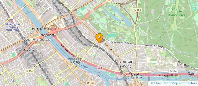 localisation de l'entreprise GARAGE HOAT à CHARENTON-LE-PONT