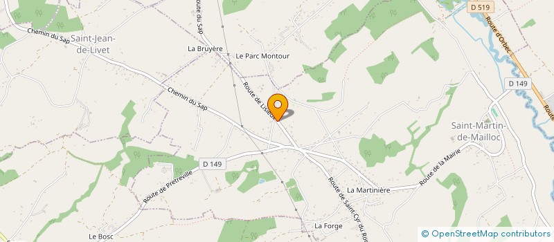 localisation de l'entreprise GARAGE HORNET à SAINT-DENIS-DE-MAILLOC