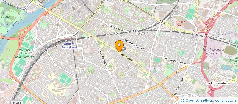 localisation de l'entreprise GARAGE HOUDMON à ANGERS
