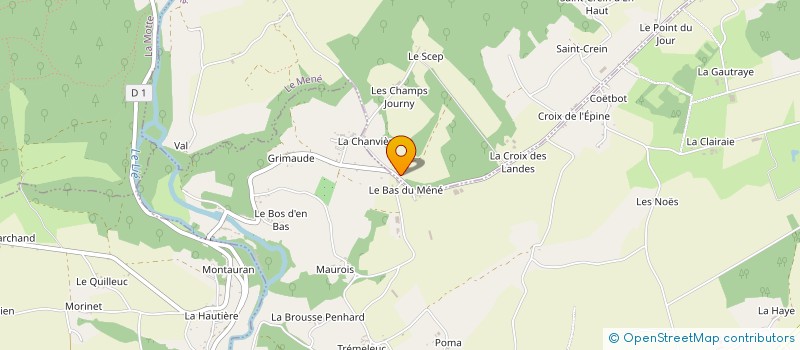 localisation de l'entreprise GARAGE HOUEE - PUREN à LE MENE