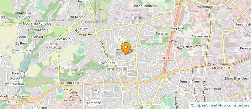 localisation de l'entreprise GARAGE HOUSSAIS à BREST