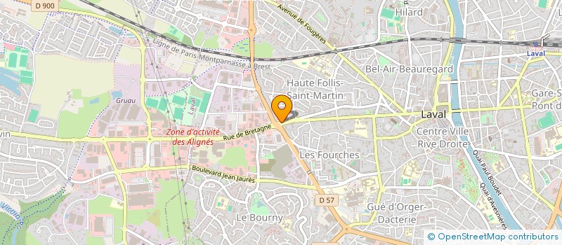 localisation de l'entreprise GARAGE HUCHEDE à BONCHAMP-LES-LAVAL