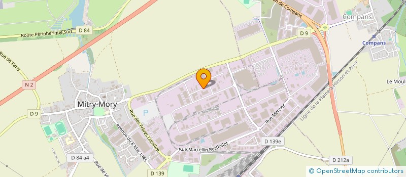 localisation de l'entreprise GARAGE HYDROBIL à MITRY-MORY