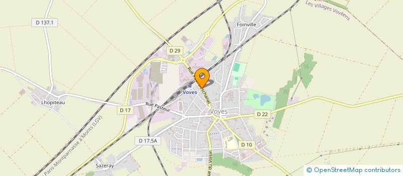 localisation de l'entreprise GARAGE ISAMBERT à LES VILLAGES VOVEENS