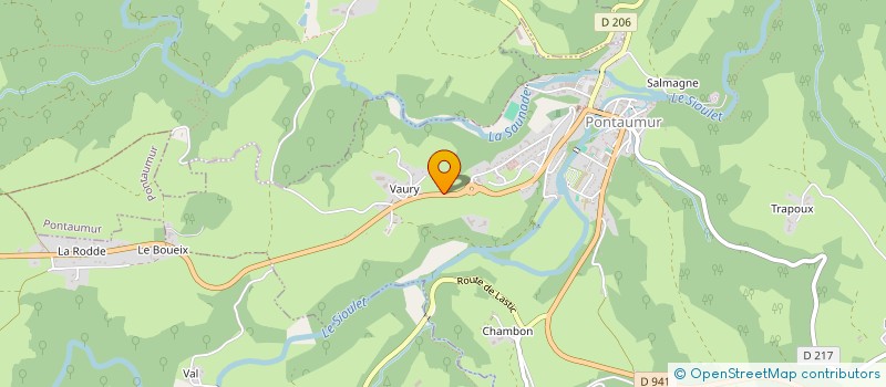 localisation de l'entreprise GARAGE IZQUIERDO  PONTAUMUR